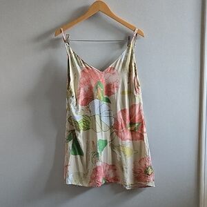 Floral Jillian Harris for Priviledge Spaghetti Strap Flowy Tank Size Small